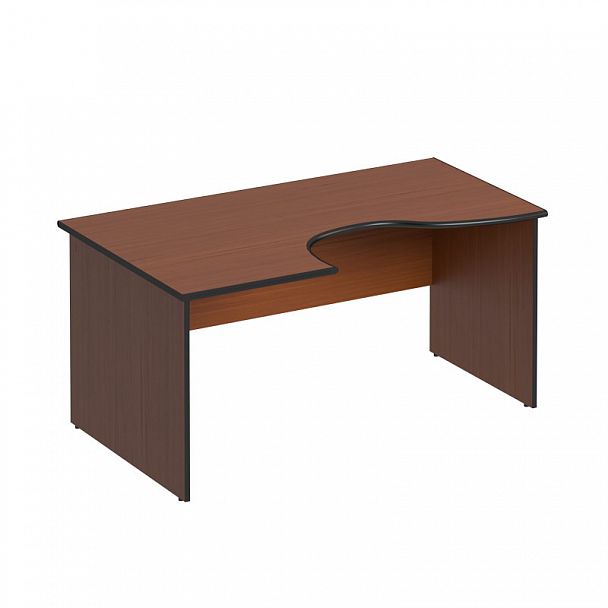 Стол письменный эргономичный левый "Дин-Р" ДР 108 французский орех - Вид 1