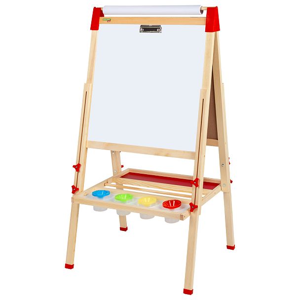 Мольберт растущий 3 в 1 для мела/магнитно-маркерный 50х50 см, бумага для рисования, BRAUBERG KIDS, 238150 - Вид 4