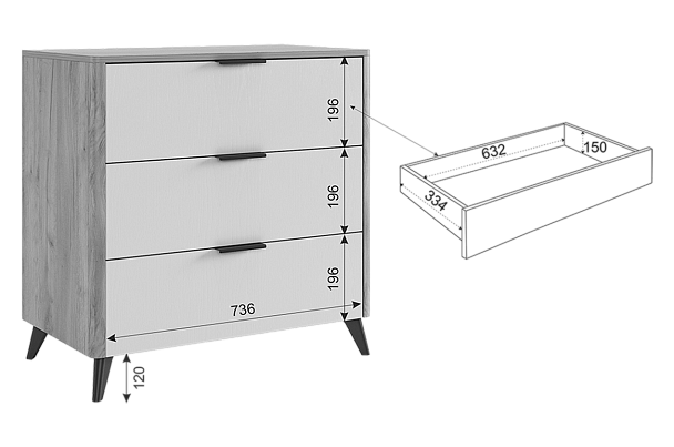 Адам Комод MSA-02.2563 - Вид 4