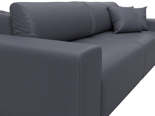 Диван прямой Лига-036 НПБ Классик Экокожа серый - Вид 3