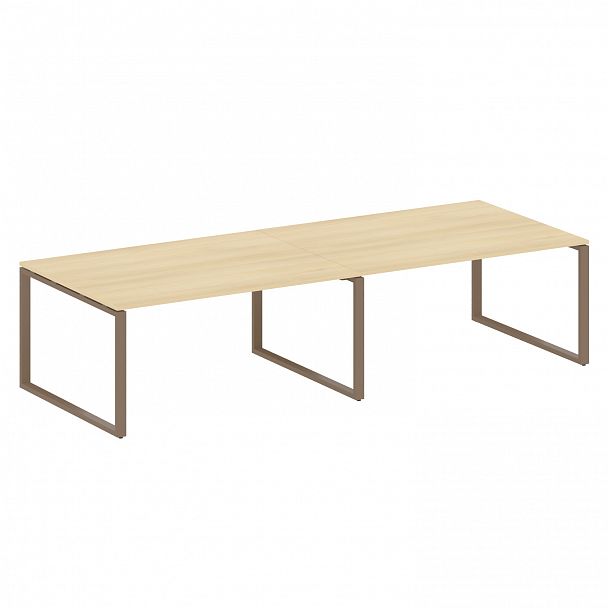 Стол для переговоров "Metal System" БО.ПРГ-2.4 акация/мокко - Вид 1