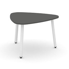Стайл Проджект Стол переговорный SN-5.SPRG-71.3 Антрацит/Металл Белый 1200*1200*750 - Фото предпросмотра