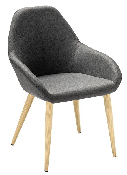 Кресло Kent тёмно-серый/нат.дуб - Вид 1