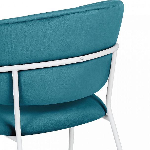 Стул кухонный Даксон изумрудный велюр/белый - Вид 10