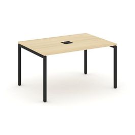 Стайл Проджект Стол переговорный SN-4P.SPRG-001 Акация Лорка/Металл Черный 980*980*750 - Фото предпросмотра