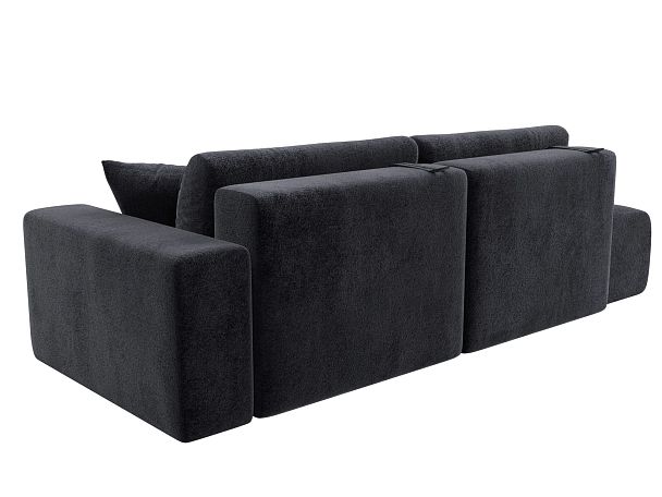 Диван прямой Лига-036 НПБ Модерн подлокотник справа Велюр серый - Вид 6