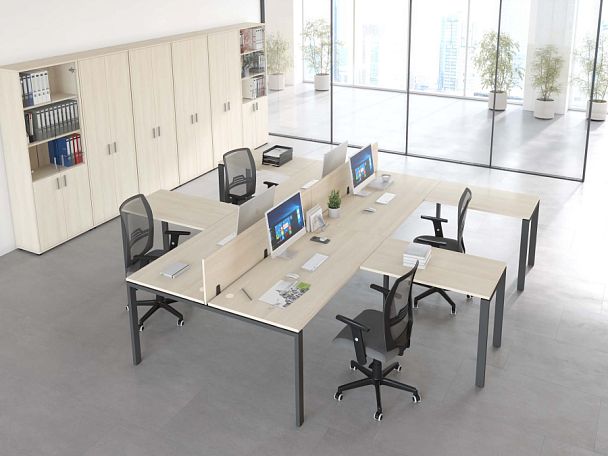 Удлинитель стола Trend Metal 160x72x75 белый - Вид 6