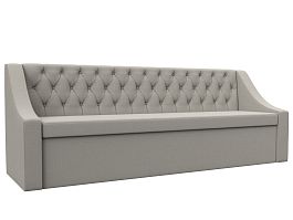 Диван кухонный прямой Мерлин Рогожка бежевый - Фото предпросмотра