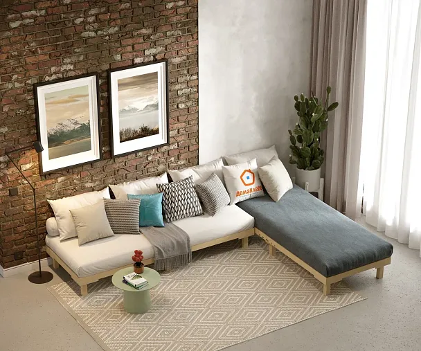 Кровать - подиум деревянная Канапе 800*1900, береза, цвет натуральный - Вид 5