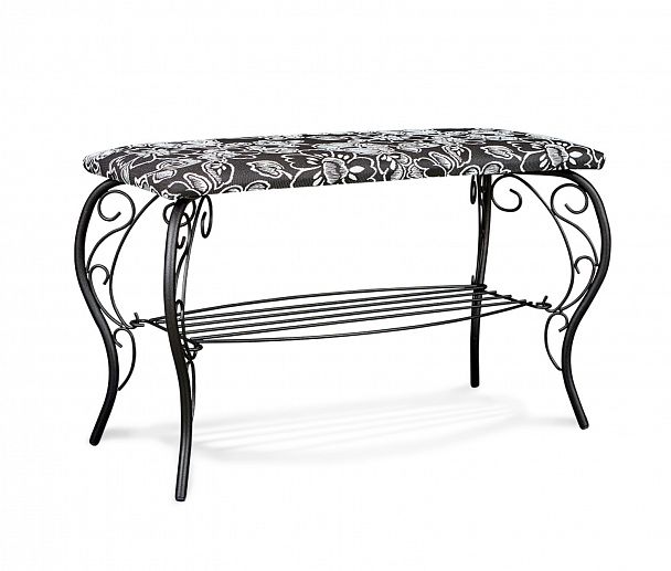 Банкетка на металлокаркасе Грация 685 черный/зарина - Вид 2