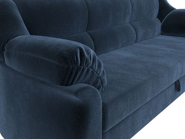 Диван прямой Карнелла Велюр синий - Вид 4