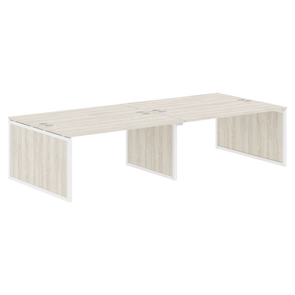 Стол 4-х местный XQPWST 3214 Сосна Эдмонт/Белый 3200х1406х750 XTEN-QP - Вид 1