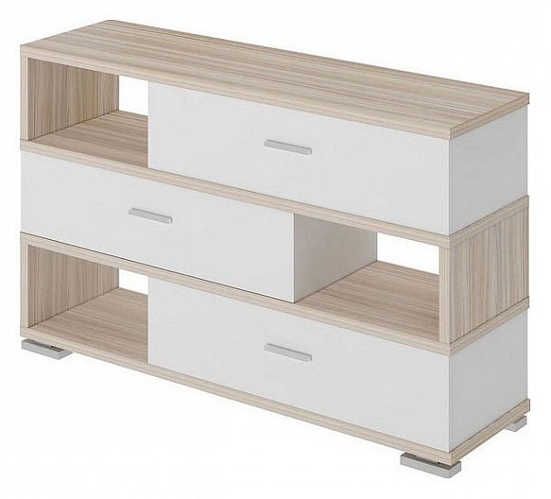 Тумба комбинированная Домино СБ-40 Карамель/Белый - Вид 1