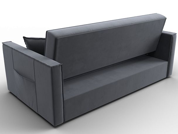 Диван прямой Лига-104 (160) Велюр серый - Вид 5