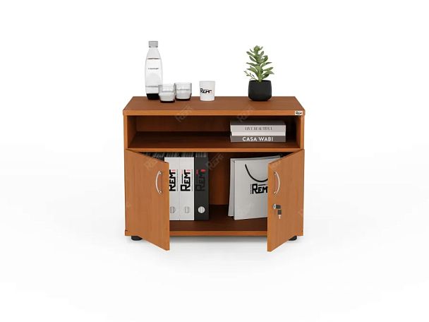 ЛАЙТ / LIGHT RLG018-80x45 Тумба под оргтехнику 80x55x60 Вишня - Вид 4