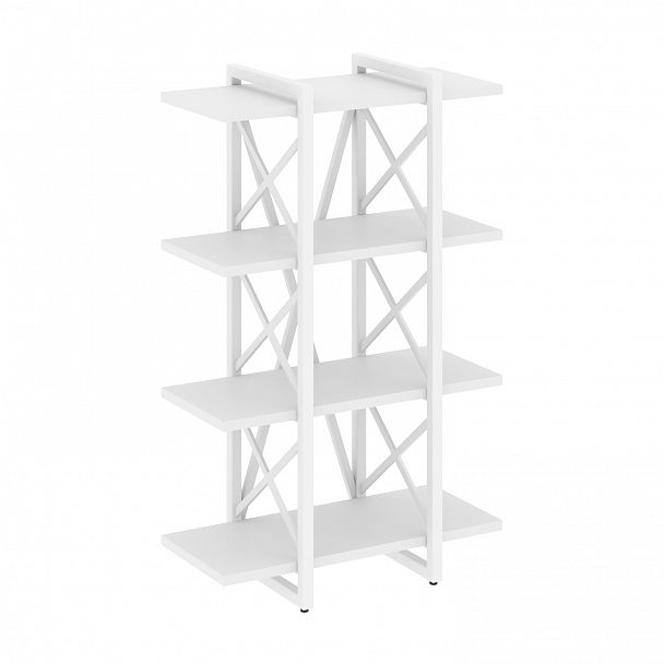 Стеллаж на опорах "Loft" VR.L-MST.O-4.4V белый бриллиант/белый - Вид 1