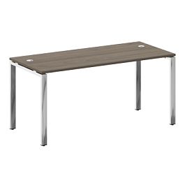 Metal System Direct Стол рабочий руководителя на П-обр. м/к БП.СРР-4.7 Вяз/Нерж. сталь 1600*720*750 - Фото предпросмотра