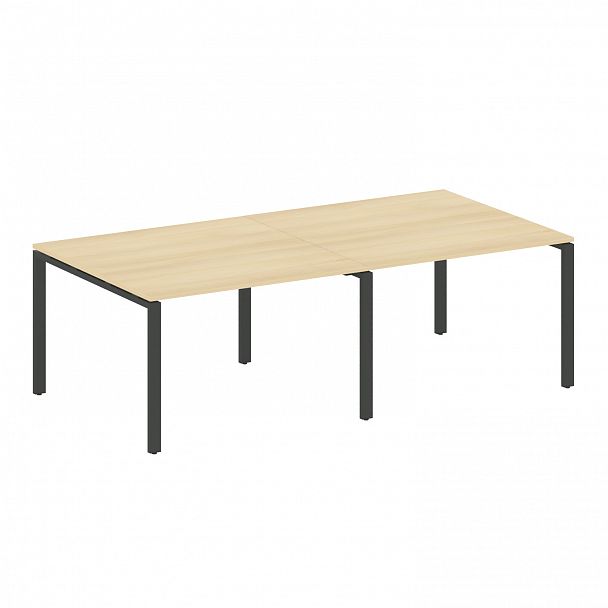 Стол для переговоров "Metal System" БП.ПРГ-2.2 акация/антрацит - Вид 1
