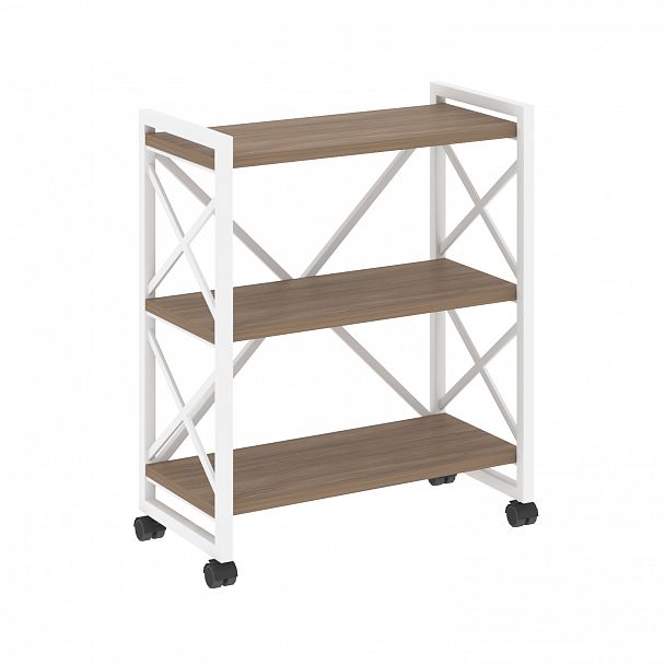 Стеллаж на колесах "Loft" VR.L-MST.K-3.8 дуб аризона/белый - Вид 1