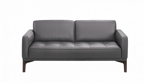 М-06 Темплтон, 2-х местный диван 163*82*75 экокожа Oregon 17 Темно серый "Мягкая мебель для кабинета" ТК-001812000013 серый - Вид 1