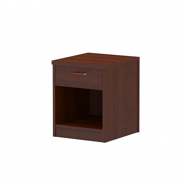 Тумба прикроватная ПК-ДН-ТМК40Х45Я-В1-34 миланский орех темный - Вид 1