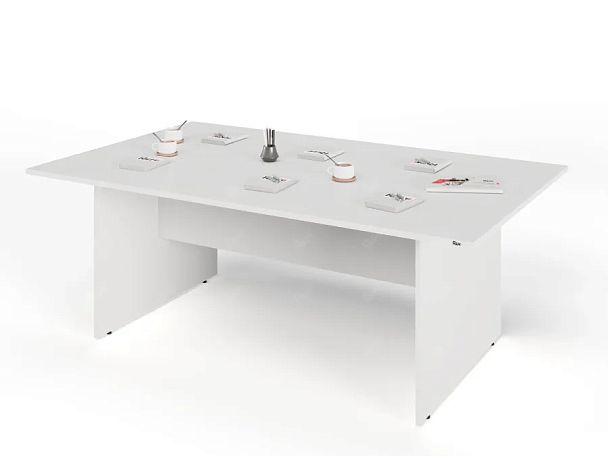 ЛАЙТ / LIGHT RLG009-20x12 Конференц-стол 200x120x75 Белый - Вид 3