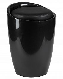 Табурет с местом для хранения LM-1100 (чёрный) - Фото предпросмотра