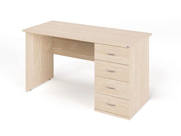 ЛАЙТ / LIGHT RRG007-14x6R Однотумбовый стол 140x60x75 Дуб Сонома - Вид 1