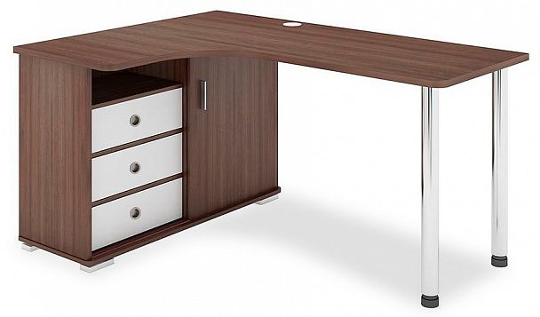 Стол письменный СР-145СМ Белый/Шамони левый - Вид 1