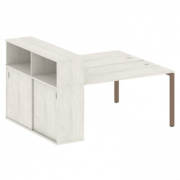 Рабочая станция "Metal System" БП.РС-СШК-2.3 дуб наварра/мокко - Вид 1