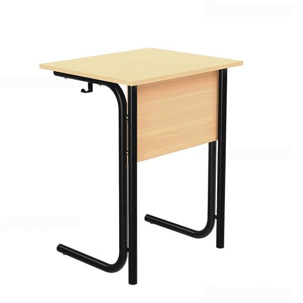 Стол ученический 101В, 1-местный на круглой трубе (м/к Коричневый, Серый, Черный), гр.7 - Вид 5