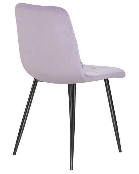 Стул обеденный DOBRIN ALEX (черные матовые ножки, фиолетовый велюр (V108-49)) - Вид 4