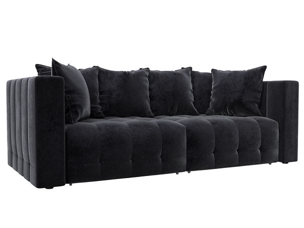 Диван прямой Лига-052 НПБ Велюр серый - Вид 1