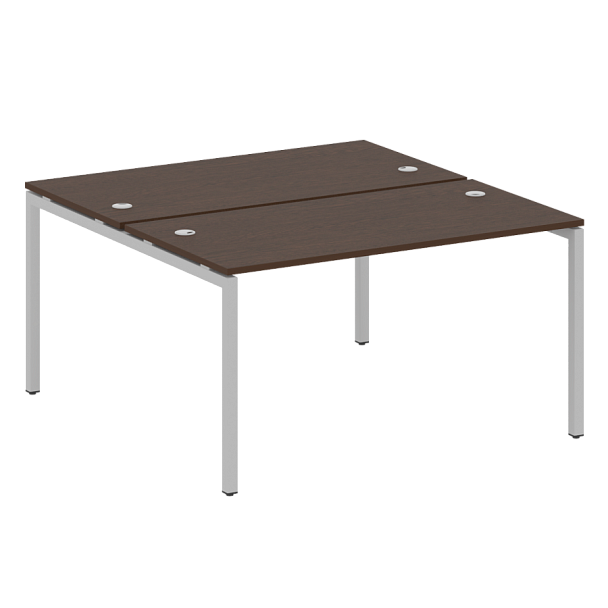 Metal System Quattro Р. ст. на П-образном м/к 40БП.РАС-СП-2.3 Венге/Серый металл 1400*1475*750 - Вид 1