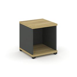 Concept Стеллаж 1 узкая секция, 1 ниша CN.STU-110 Дуб Винченцо/Антрацит/Металл Антрацит 420*420*450 - Фото предпросмотра