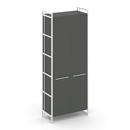 Rift Шкаф 5 ниш широкий RF.SS-51 Антрацит/Металл Белый 798*396*2010 - Фото предпросмотра