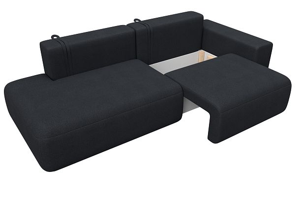 Диван прямой Лига-036 НПБ Модерн подлокотник справа Искусственная замша серый - Вид 7