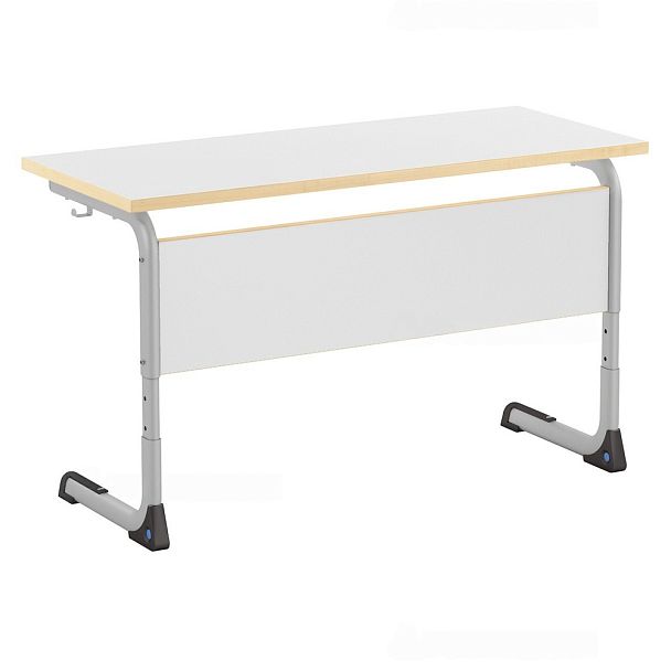 Стол ученический, 2-местный, регулируемый на плоскоовальной трубе, гр.4-6 - Вид 2