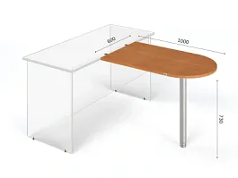 UNITY PБП-100-60 Вишня Брифинг 600х1000х730 - Фото предпросмотра