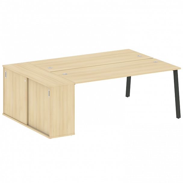 Рабочая станция "Metal System" БА.РС-СШК-1.5 акация/антрацит - Вид 1