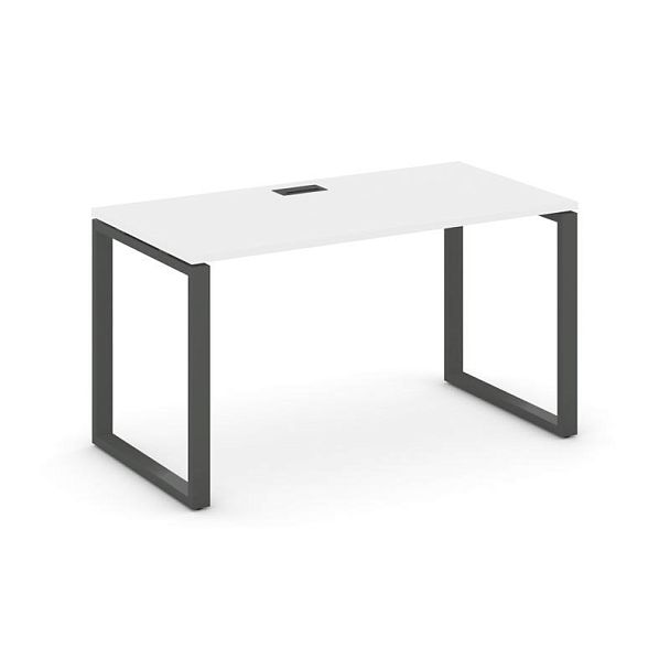 Стайл Проджект Стол письменный SN-6O.SP-003 Белый/Металл Антрацит 1380*600*750 - Вид 1