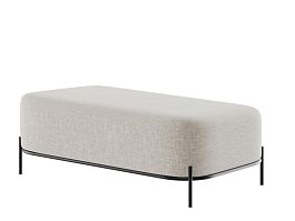 Jive Диван двухместный без спинки JVE-4 Сан 02/Металл Черный 1250*720*480 - Фото предпросмотра