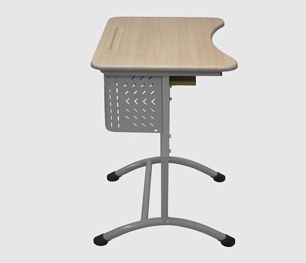 Стол ученический Мега 1М (Р), одноместный, регулируемый, с перфорированным экраном, гр.5-7 - Вид 6