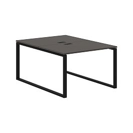 Стол 2-х местный EQWST 1116 Мокко/Черный 1160х1606х750 EDIS - Фото предпросмотра