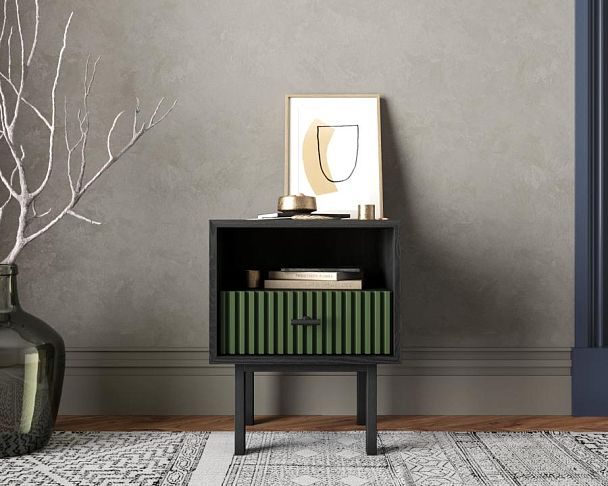 Тумбочка с нижним ящиком Emerson арт EM17/green/L - Вид 5