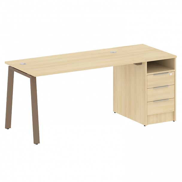 Рабочая станция "Metal System" БА.РС-СТП -1.3 акация/мокко - Вид 1