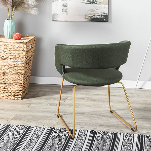 Кресло Hugs тёмно-зеленый/Линк золото - Вид 13