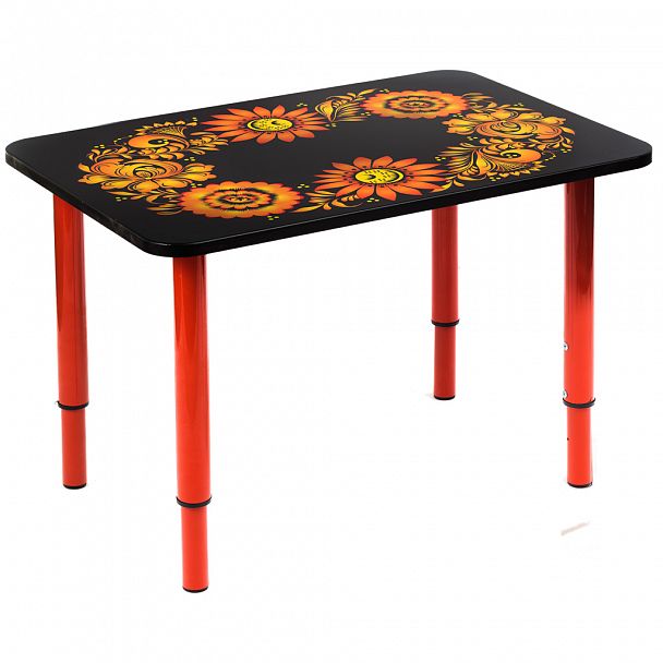 Детский стол Кузя с росписью Хохломуша, гр.0-3 - Вид 1