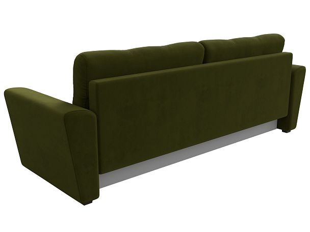 Диван прямой Амстердам Лайт (полностью микровельвет зеленый) - Вид 6