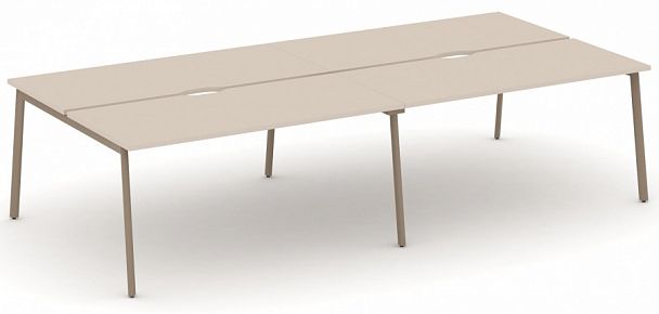 Рабочая станция на 4 места " ESTETICA" ES.D.RS-4.4-VP Капучино - Вид 1